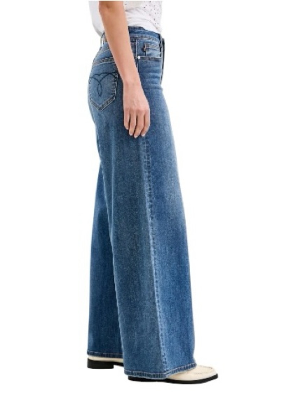 NEW Judy Blue High Waist Palazzo Jeans Retro Wide Leg - Picture 3 of 6